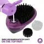 Poodle Pet Pet Brush Dog Soap and Shampoo Dispenser for Daily Grooming | Rinses Coat While Removing Lint and Shed Hair |for Short or Medium Hair | Soft Rubber Bristles Gentle on Skin | Purple Poodle Pet Pet Brush Dog Soap and Shampoo Dispenser for Daily Grooming | Rinses Coat While Removing Lint and Shed Hair |for Short or Medium Hair | Soft Rubber Bristles Gentle on Skin | Purple