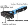 Nidawi Dog Grooming Brush and Deshedding Tool for Detangling Loose Hair and Undercoat, Helps Reduce Tangles, Shedding, and Mats in Long Fur, Gentle and Stress Free