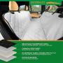 Plush Paws Products Hammock Car Seat Cover with Pet Harnesses, Extra Large (Grey)