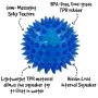 Gnawsome 2.5” Spiky Squeaker Ball Dog Toy - Small, Cleans teeth and Promotes Dental and Gum Health for Your Pet, Colors will vary