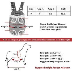 Whizzotech Adjustable Pet Carrier Backpack Pet Frontpack Carrier Travel Bag Legs Out Easy-Fit for Traveling Hiking Camping PB03