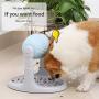 Pet Slow Feeder Toy,Interactive Dog Treat Puzzle Toy Iq Training Dog Toys Health Diet Food Dispenser Adjustable Height for Small/Medium Dog Cat(Blue)
