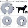 BENCMATE Protective Inflatable Collar for Dogs and Cats - Soft Pet Recovery Collar Does Not Block Vision E-Collar