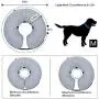BENCMATE Protective Inflatable Collar for Dogs and Cats - Soft Pet Recovery Collar Does Not Block Vision E-Collar