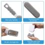 No/Brand Pet Hair Remover Brush Dog Cat Hair Remover with Self-Cleaning Base Double Sided (Grey)