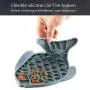 Fish-Shaped Cat Slow Feeder Pet Lick Mat Cat Puzzle Feeder for Dogs & Cats, Fun Alternative to Slow Feeder Cat Bowl, IQ Treat Mat, Anxiety Relief