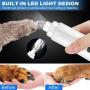lzndeal Dog Nail Grinder with LED Light - Ultra Quiet Dog Nail Trimmer with 2 Speed Modes, Comes with a Pet Nail Clipper, Dog Nail Grinder for Small, Large Dogs and Cats.