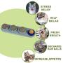 Yeteng Catnip Ball for Cat Licking, Natural Edible Catnip Wall Ball, Catnip Wall Lick Snacks, Catnip Rotatable Licking Treats Toys for Cats Kitten Kitty