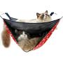 Cuteboom 2 Level Comfortable Cat Hammock, Breathable Hanging Bed/nest for Kitten/Adult Cats, Double Layer Pet Cage for Spring/Summer/Winter