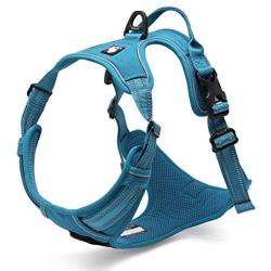 Chais Choice Best Outdoor Adventure Dog Harness. 3M Reflective Vest Caution - Please Measure Dog Before Ordering! Matching Leash and Collar Available