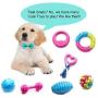 SZKOKUHO 17 Packs Durable Pet Puppy Dog Chew Toys Set Puppy Teething Ball Toys Puppy Rope Dog Tug Toy Safety Design