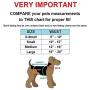 FunnyDogClothes Dog Diaper with Suspenders RED Polka DOT Reusable Washable for Small Dog Breeds Female (Large: Waist 16'' - 20'')