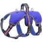 Didog Escape Proof Dogs Harness,Soft Breathable Padded & Reflective,Adjustable No Pull Dog Harness with Lift Handle & Double Leash Clips for Medium Large Dogs Walking Hiking Training,Blue,S