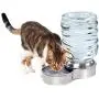 Waterer Stainless Steel Pet Dog Cat Water Fountain Bowl Waterer Stainless Steel Pet Dog Cat Water Fountain Bowl