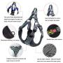 Aumuca No Pull Dog Harness Reflective Step in Small Dog Harness Easy Control Handle for Walking Dog Harness Medium Soft Mesh Adjustable Dog Harness for Small Medium Large Dogs