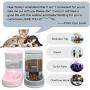 LeYoMiao Automatic Pet Feeder Medium and Small Pet Automatic Food Feeder and Drinker Set 3.8 L, Dog Travel Supplies Feeder and Drinker Cat Rabbit Pet Animal