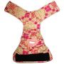 Barkerwear Dog Diapers - Made in USA - Pink Square Windows Premium Waterproof Dog Diaper, S, with Tail Hole for Incontinence, Housetraining and Dogs in Heat