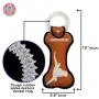 Pets First NCAA Texas Longhorns College Dental Tough Dog TUG Bone Toy with Built-in Squeaker Attached to a Safe Rubber Teething Toothbrush PET Toy Pets First NCAA Texas Longhorns College Dental Tough Dog TUG Bone Toy with Built-in Squeaker Attached to a Safe Rubber Teething Toothbrush PET Toy