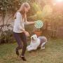 Floppy Spike Dog Frisbee Soft: Best Flexible Flying Dog Toy | Made in USA | Medium & Large Dog Frisbee | Best Dog Toy for Toss & Dog Fetch | Teach Your Dog Fetch | Soft Flexible Dog Toy Flying Disc