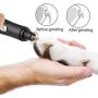 MrCrafts Dog-Nail-Grinder, Electric-Rechargeable-Pet-Nail-Grinder, Painless-Paws-Grooming-File, Dog-Nail-Clippers, Nail-Trimmer-for-Small-Medium-Large-Dogs-Cats (Model 1)