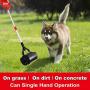 BINGPET Dog Pooper Scooper 31 inches Pet Outdoor Portable Jaws Poop Scoop with Long Handle Heavy Duty Disposer for Small to Large Dogs Waste Pick Up