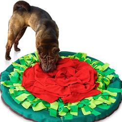 Sniffiz SmellyMatty Snuffle Mat for Dogs - Interactive Treat IQ Enrichment Toy/Large Nosework Blanket - Mind Stimulating Food Puzzle Games with Stress Relief for Boredom