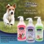 Alpha Dog Series Natural Dog Bright White Grooming Bath Shampoo and Conditioner with Aloe Vera, Antibacterial, pH balanced, Tear-Free, Moisturizer and Odor Eliminator - 26.4 Oz