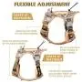 PETAGE Dog Harness and Dog Leash 6FT Heavy Duty Dog Leash with 2 Padded Handles PETAGE Dog Harness and Dog Leash 6FT Heavy Duty Dog Leash with 2 Padded Handles