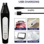 PetsBark 2in1 Dog Nail Grinder and Grooming Clippers, Professional Pet Nail Trimmer, Noiseless Rechargeable Cordless Safety Paw Tool Trimming Large Dogs Pets Hair Around Paws, Eyes, Ears, Face PetsBark 2in1 Dog Nail Grinder and Grooming Clippers, Professional Pet Nail Trimmer, Noiseless Rechargeable Cordless Safety Paw Tool Trimming Large Dogs Pets Hair Around Paws, Eyes, Ears, Face