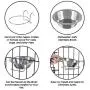 MLCINI Stainless Steel Hanging Pet Bowl, Removable Dish Feeder for Rabbit Bird Cat Dog Food Water Bowl with Hanger,(M size) MLCINI Stainless Steel Hanging Pet Bowl, Removable Dish Feeder for Rabbit Bird Cat Dog Food Water Bowl with Hanger,(M size)
