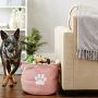 Bone Dry Pet Storage Collection Collapsible Bin, Medium Round, Rose