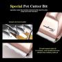 HANSPROU Dog Shaver Clippers High Power Dog Clipper for Thick Heavy Coats Low Noise Plug-in Pet Trimmer Pet Professional Grooming Clippers with Guard Combs Brush for Dogs Cats and Other Animals