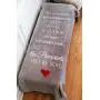 Pawprints Left by You Pet Memorial Blanket with Heartfelt Sentiment - Comforting Pet Loss/Pet Bereavement Gift (Non Personalized)