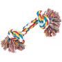 Zanies Multi Colored Knotted Rope Bone Dog Toy Tough & Durable for Big Dogs Too !
