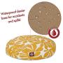 Yellow Plantation Small Round Indoor Outdoor Pet Dog Bed With Removable Washable Cover By Majestic Pet Products
