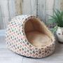 GCP Soft Igloo Pet House,Cute Pet Fleece Bed Puppy Small Medium Dog Cat Sleeping Nest,Dog Bed with Removable Pet Cushion