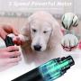 IAIPET Dog Nail Grinder Upgraded 3-Speed Electric Pet Nail Trimmer Powerful Painless Paws Grooming & Smoothing with Spare Diamond Grinder