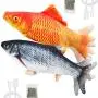 2 Pack Electric Moving Fish Cat Toy, Realistic Plush Simulation Electric Wagging Fish Cat Toy Catnip Kicker Toys, Funny Interactive Pets Pillow Chew Bite Kick Supplies for Cat Kitten Kitty 2 Pack Electric Moving Fish Cat Toy, Realistic Plush Simulation Electric Wagging Fish Cat Toy Catnip Kicker Toys, Funny Interactive Pets Pillow Chew Bite Kick Supplies for Cat Kitten Kitty