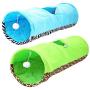 ocijf179 Cat Tunnel Funny Cats Dogs Collapsible Game Suspended Ball Tunnel Tube with Hole Pet Toy - Blue
