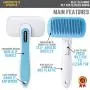 Emperor Pets Self Cleaning Slicker Brush for Dogs & Cats - Removes Tangled Hair, Undercoat Brush for Dogs, Dog Grooming Brush, Great Dog Brush for Shedding Long Hair Dog Brush Long Hair Cat Brush Emperor Pets Self Cleaning Slicker Brush for Dogs & Cats - Removes Tangled Hair, Undercoat Brush for Dogs, Dog Grooming Brush, Great Dog Brush for Shedding Long Hair Dog Brush Long Hair Cat Brush