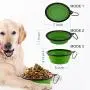 Large Collapsible Dog Bowls, 34oz Portable Foldable Travel Water Bowl Food Dishes with Carabiner Clip for Traveling, Hiking, Walking, 2 Pack ( Purple+Green ) Large Collapsible Dog Bowls, 34oz Portable Foldable Travel Water Bowl Food Dishes with Carabiner Clip for Traveling, Hiking, Walking, 2 Pack ( Purple+Green )