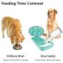 Famobest Slow Feed Pet Bowl for Dogs Cats, Interactive Bloat Stop Anti-Gulping Non Toxic Eco-Friendly Healthy Design Dog Bowl Cat Bowl Slow Feeder