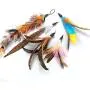 Apofly 5PCS Funny Cat Rod Set Kitten Toys, Cat Fishing Rod Toys Pet Cat Toy Fishing Rod Telescopic Feather Funny Cat Rod Replacement Head Five Apofly 5PCS Funny Cat Rod Set Kitten Toys, Cat Fishing Rod Toys Pet Cat Toy Fishing Rod Telescopic Feather Funny Cat Rod Replacement Head Five