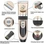 Maxshop Dog Grooming Kit, Low Noise Rechargeable Dogs Shaver Clippers Electric Quiet Dog Hair Trimmer for Dogs and Cats with Comb Guides Scissors