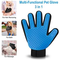 COMBOMTEK Dog Grooming Glove for Dogs and Cats, Pet Hair Remover for Dogs and Cats, Cat Shedding Brush with 259 Tips, Efficient Shedding Glove, Massage Mitt, Perfect for Dogs, Cats…