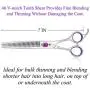 Univinlions 7 Inch Dog Grooming Scissors, Curved, Blending, Thinning, Trimming Shears for Professional, Beginner or Home Groomer, Premium-Grade Japanese 440C Stainless Steel