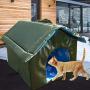 YYDS Outdoor Pet House, Portable Waterproof Warm Cat House, Winter Thickened Cold-Proof Nest Kitty Tent Outdoor Rainproof Dog House Shelter for Cat Dog