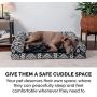 Furhaven Pet - Orthopedic Foam Sofa-Style Traditional Living Room Couch Dog Bed for Dogs and Cats - Multiple Styles, Sizes, and Colors