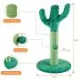 Qucey 29'' Tall Cactus Cat Scratching Post for Kittens Adult Cats, Sisal Scratch Pole Cactus Cat Claw Scratcher with a Hanging Plush Ball Qucey 29'' Tall Cactus Cat Scratching Post for Kittens Adult Cats, Sisal Scratch Pole Cactus Cat Claw Scratcher with a Hanging Plush Ball