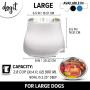 Dogit Elevated Dog Bowl, Stainless Steel Dog Food and Water Bowl for Dogs